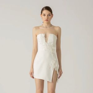 Sau Lee white mini dress